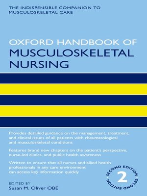 cover image of Oxford Handbook of Musculoskeletal Nursing